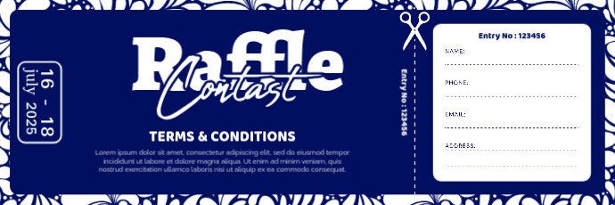 raffle contast | raffle ticket Twitter Banner template